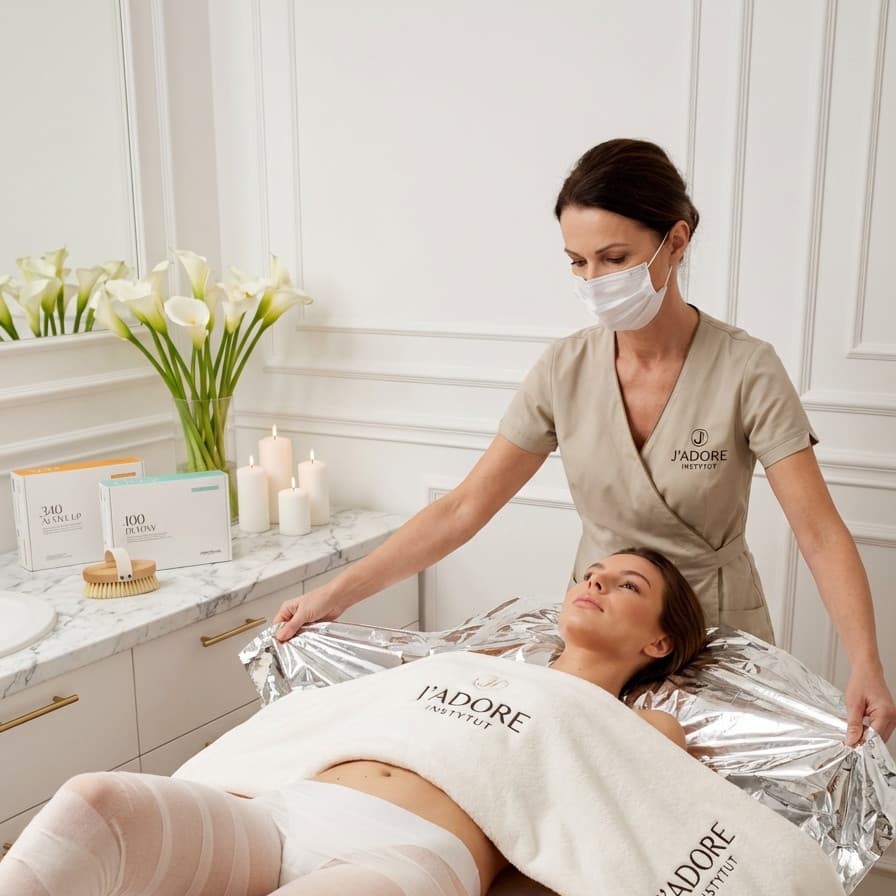 Arosha bandages / body wrapping — treatment at J'adore Instytut — Bandage wrapping