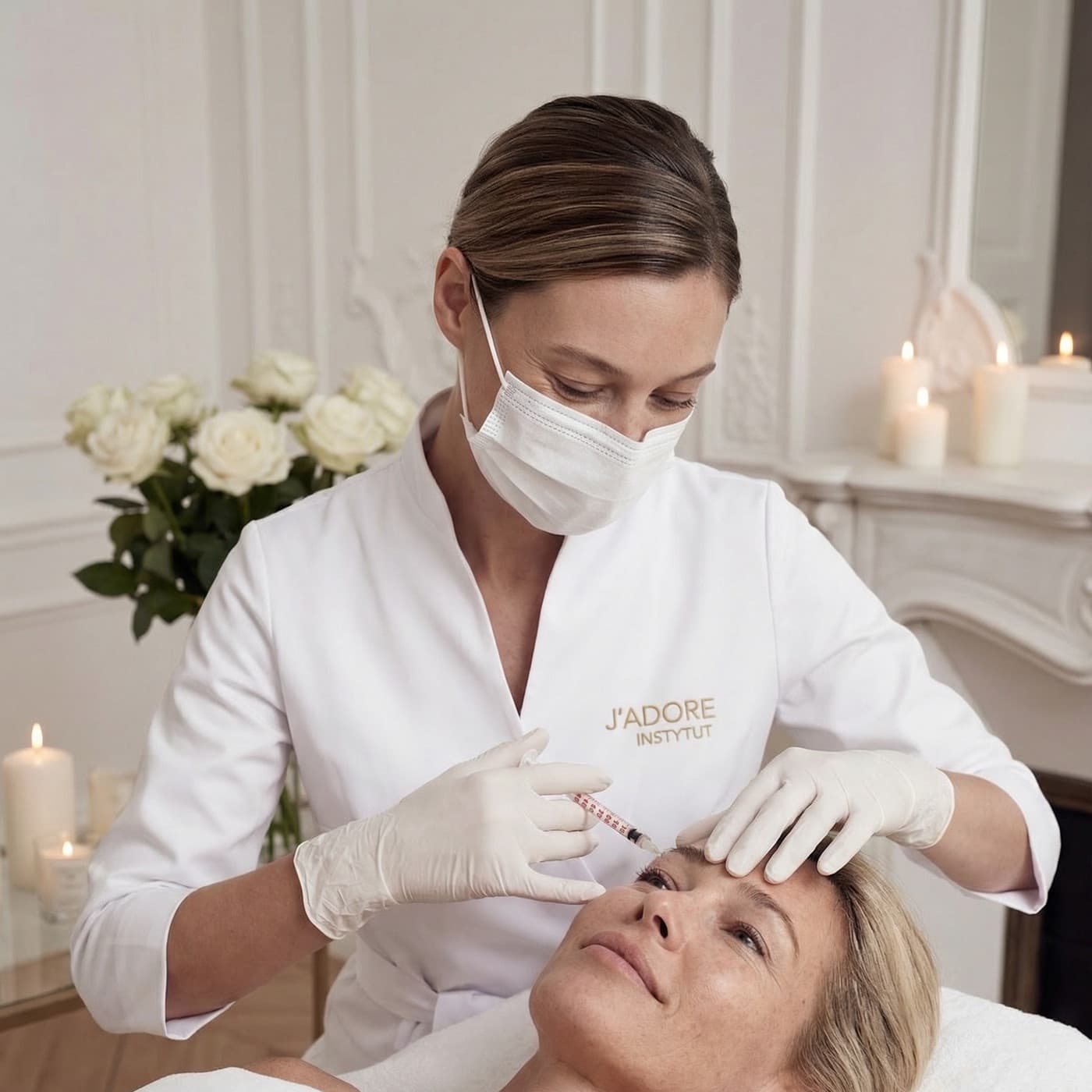 Botox — expression lines — treatment at J'adore Instytut — Instructions and departure