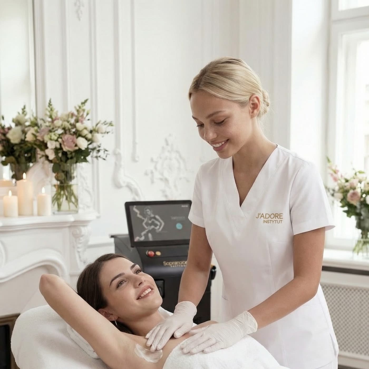 Laser hair removal — treatment at J'adore Instytut — Session 1–2