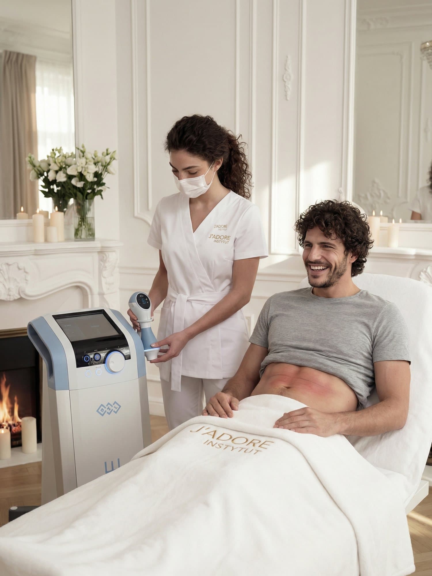 Emtone (BTL) — treatment at J'adore Instytut — Preparing the zone