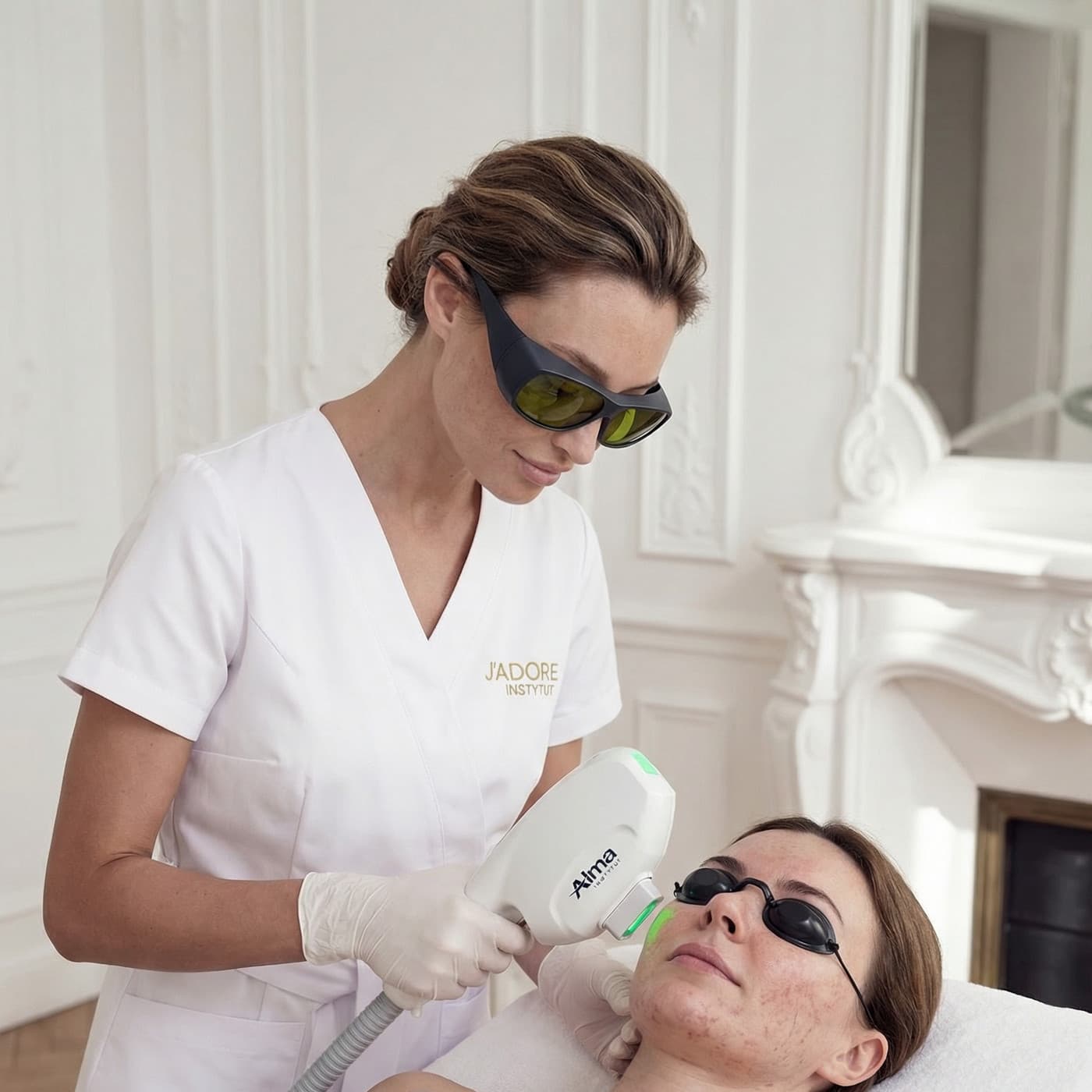 IPL photorejuvenation / DYE-VL — treatment at J'adore Instytut — Light pulses