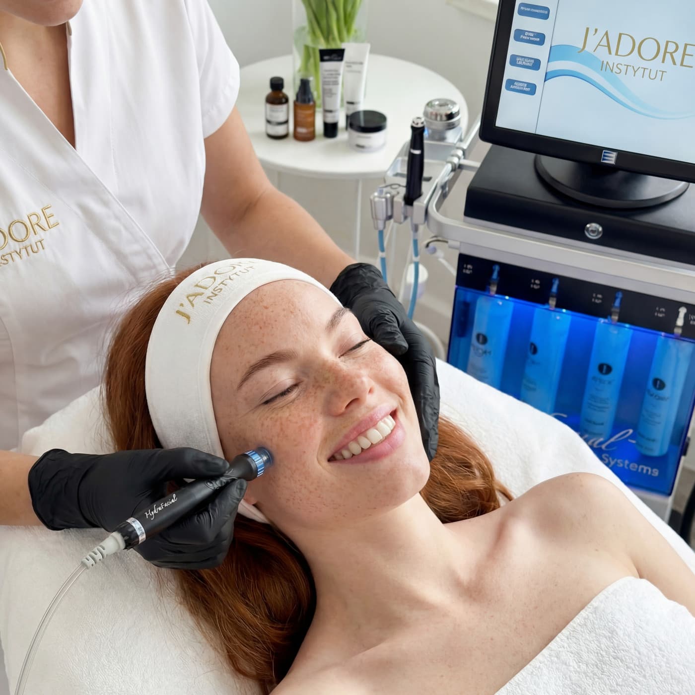 HydraFacial MD — treatment at J'adore Instytut — Cleanse + Peel