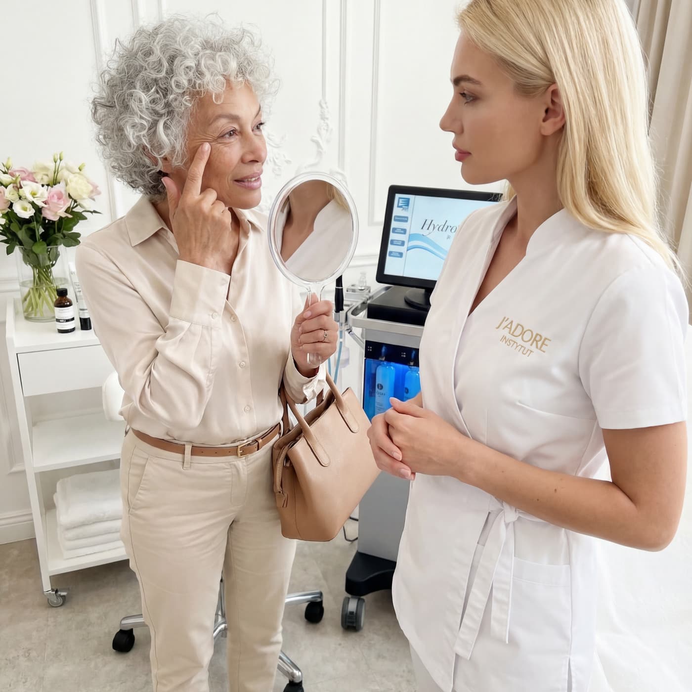 HydraFacial MD — zabieg w J'adore Instytut — (Deluxe / Platinum) Booster + LED + drenaż