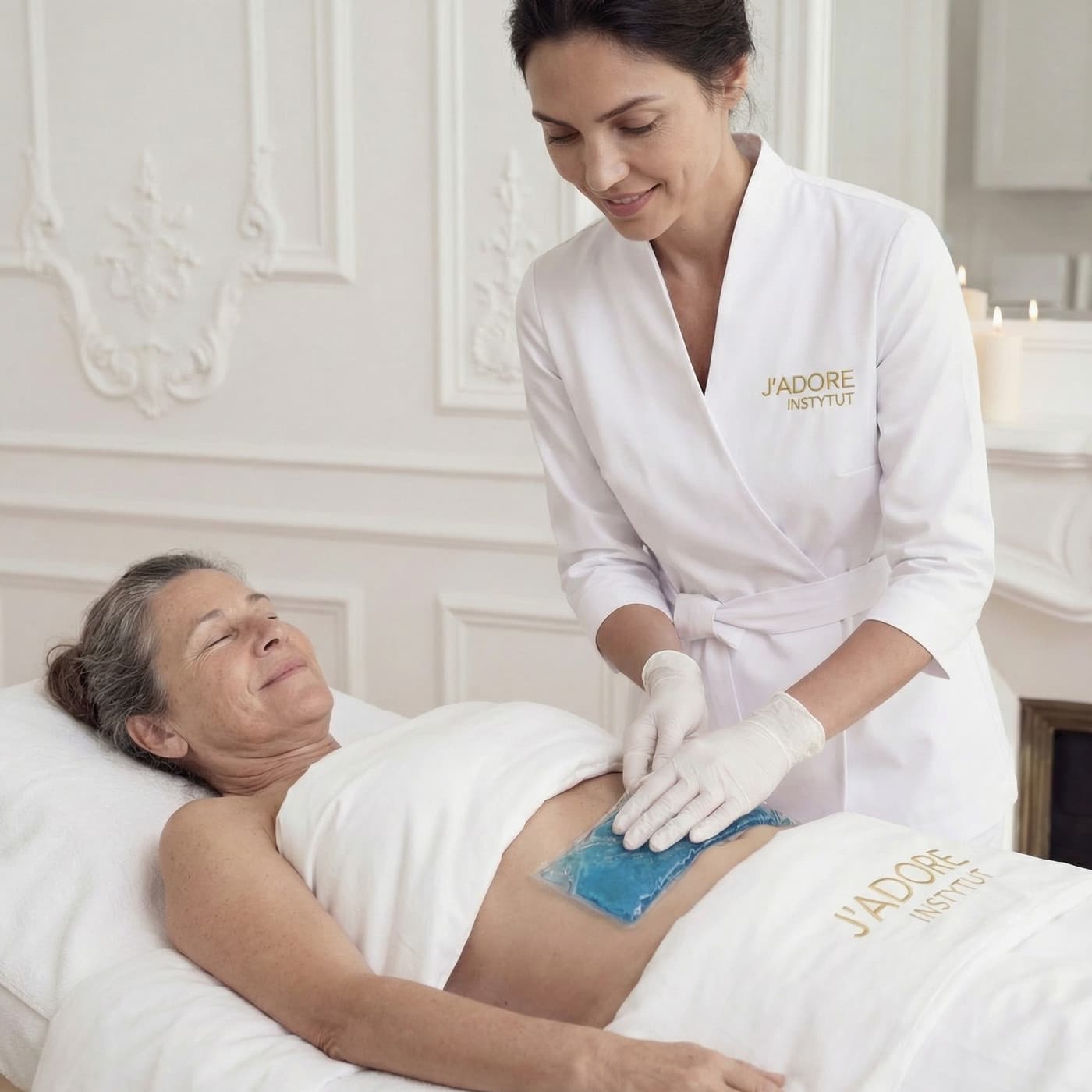 Cryolipolysis — treatment at J'adore Instytut — Zone preparation
