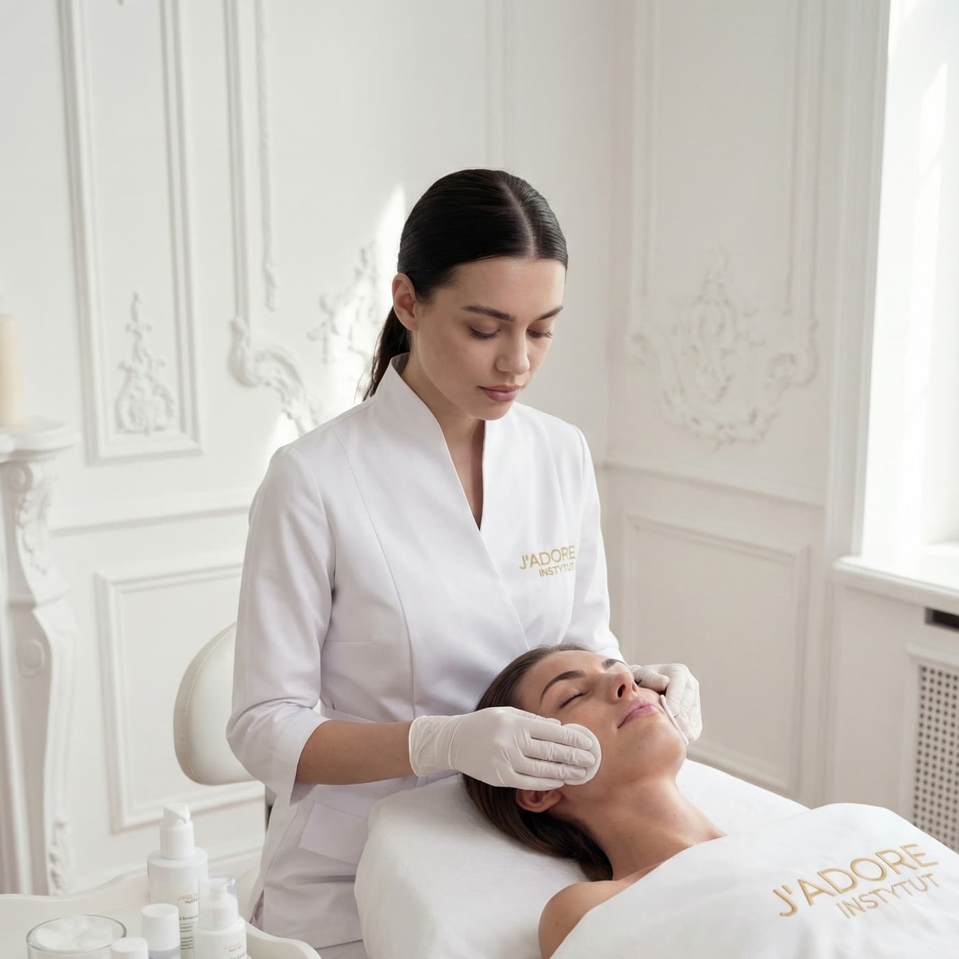 Fractional ABLATIVE laser (iPIXEL Er:YAG + CO2) — treatment at J'adore Instytut — Skin preparation