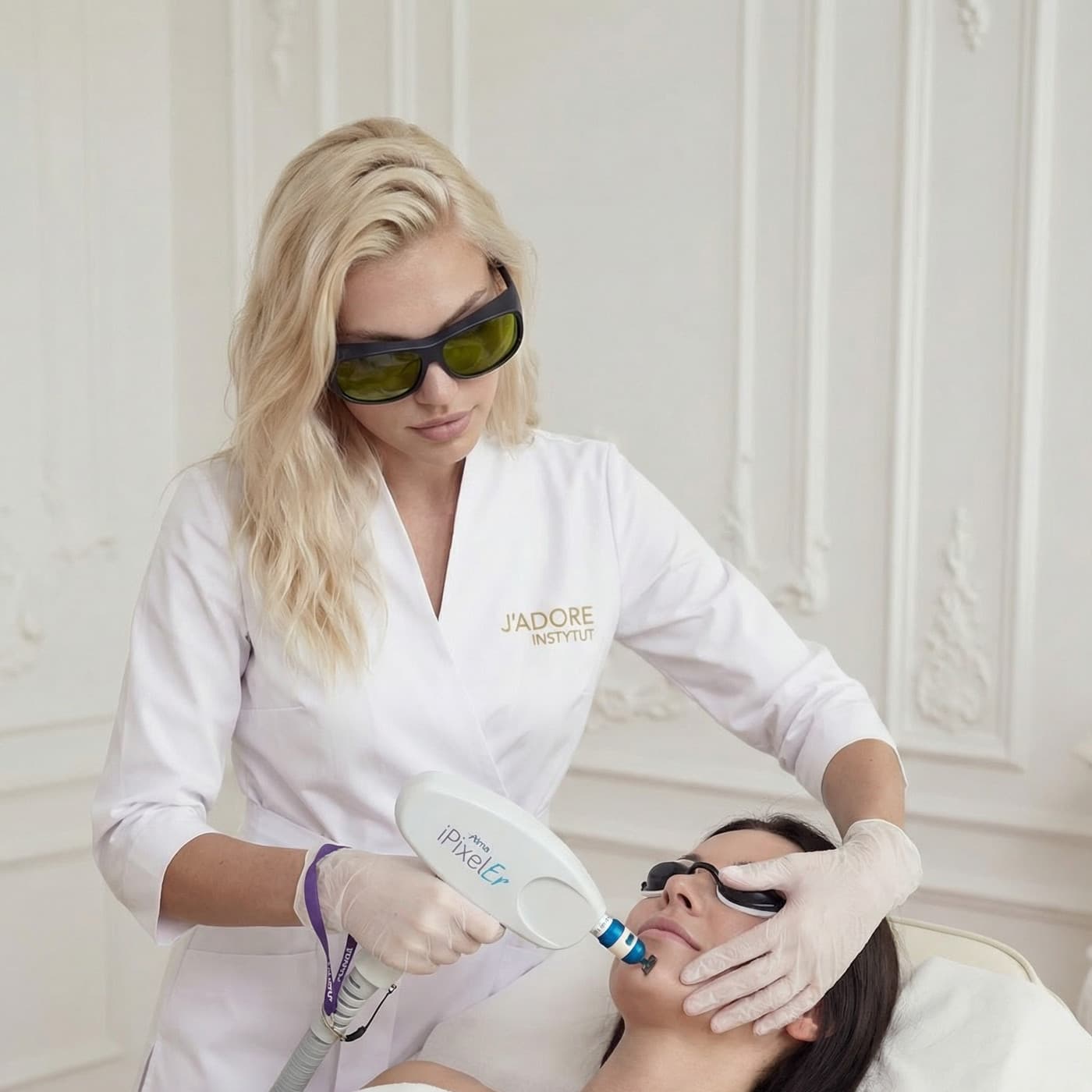 Fractional ABLATIVE laser (iPIXEL Er:YAG + CO2) — treatment at J'adore Instytut — The treatment