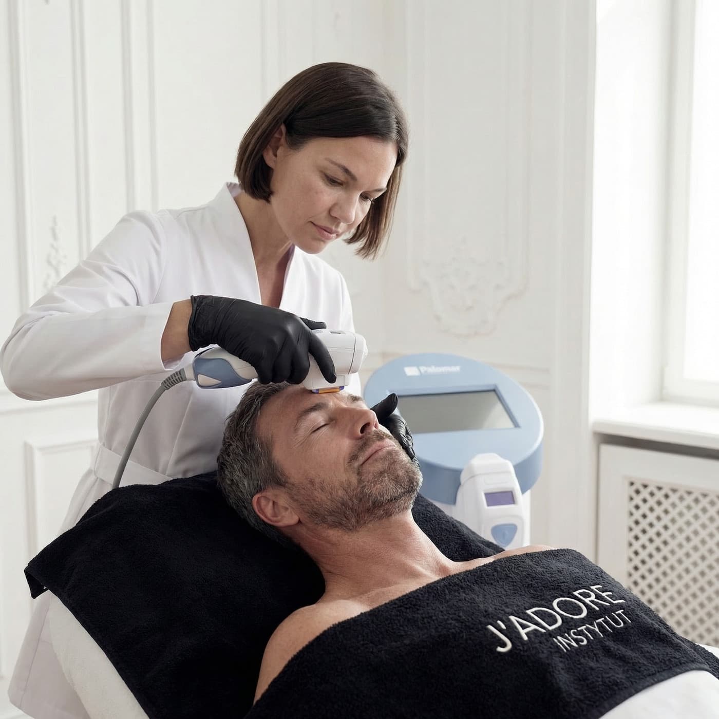 Fractional NON-ABLATIVE laser — treatment at J'adore Instytut — Laser session