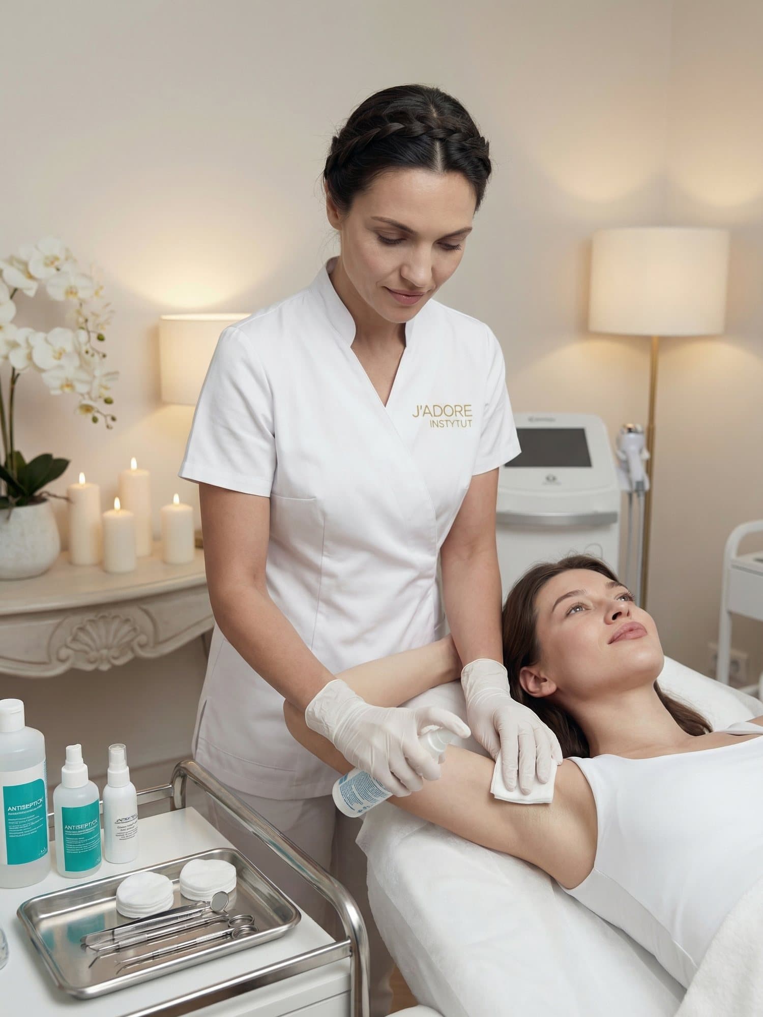 Hyperhidrosis treatment — treatment at J'adore Instytut — Anaesthesia
