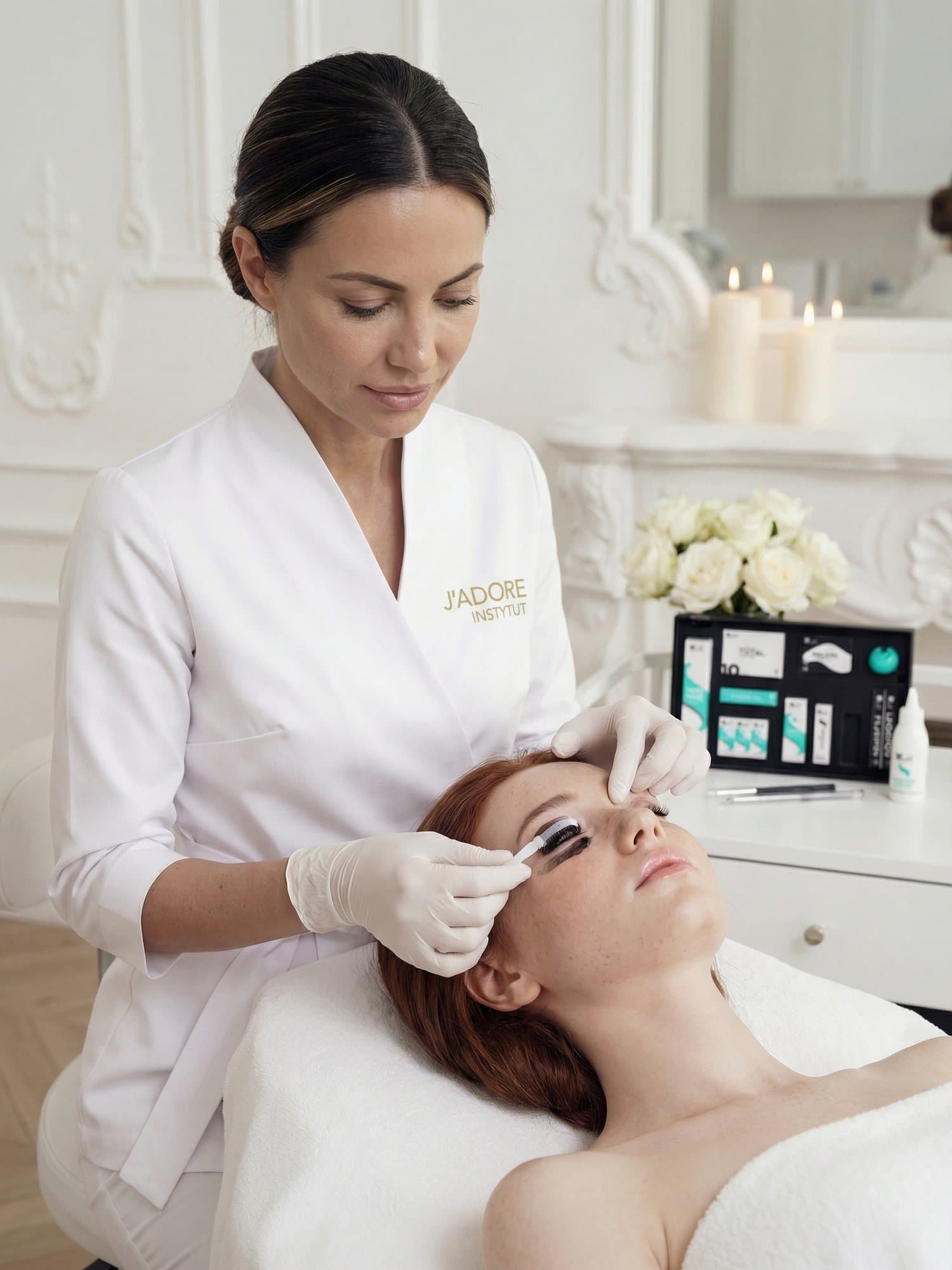 Lash lift and lamination — treatment at J'adore Instytut — Tinting and conditioning (optional)
