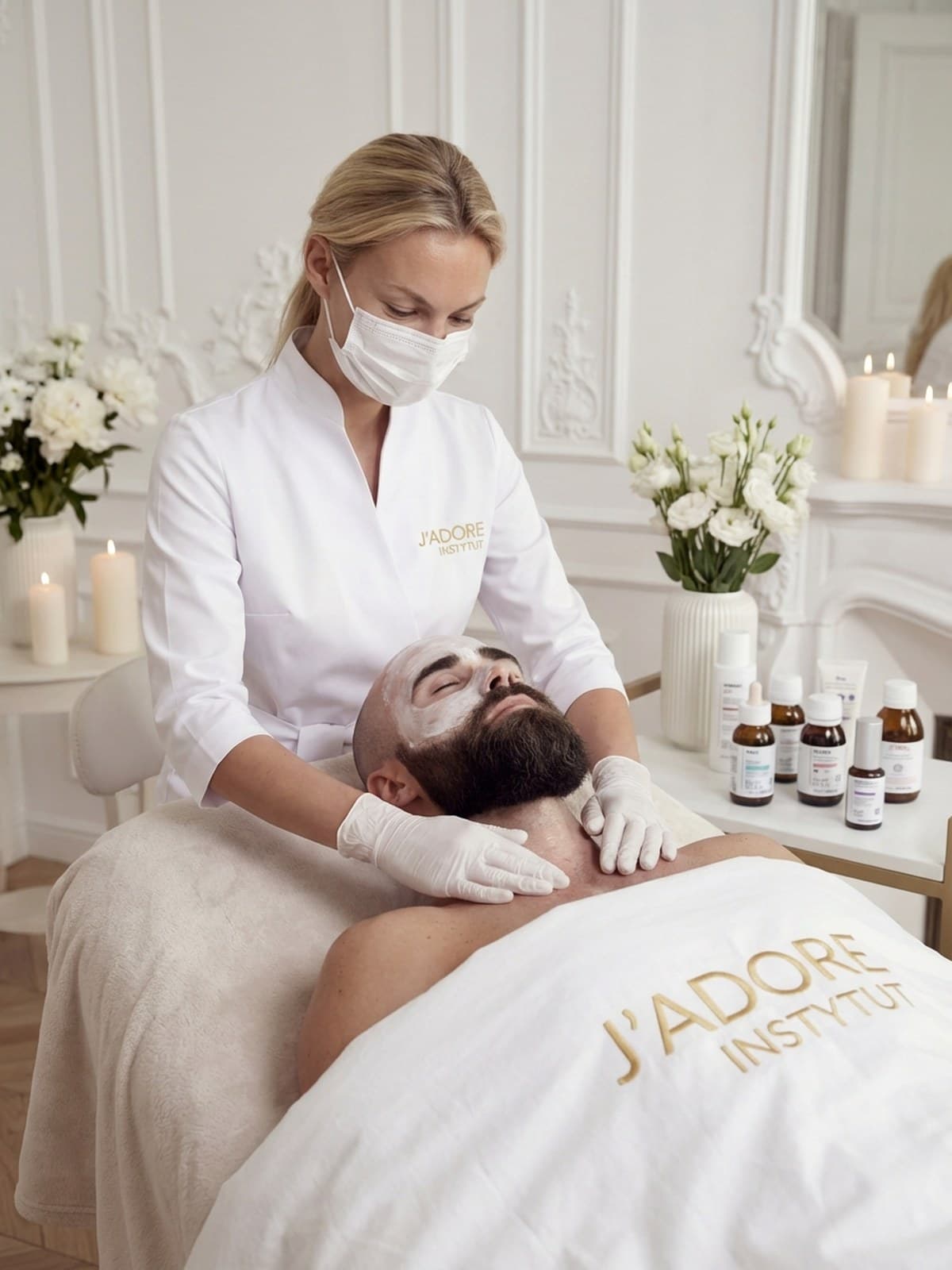 Needle-free mesotherapy — treatment at J'adore Instytut — Reinforcing mask