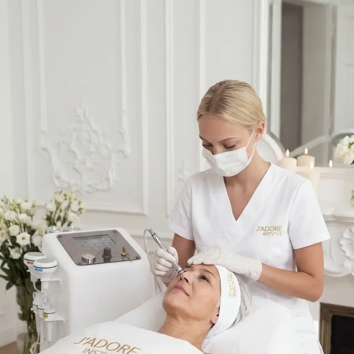 Diamond microdermabrasion — treatment at J'adore Instytut — Toning and calming