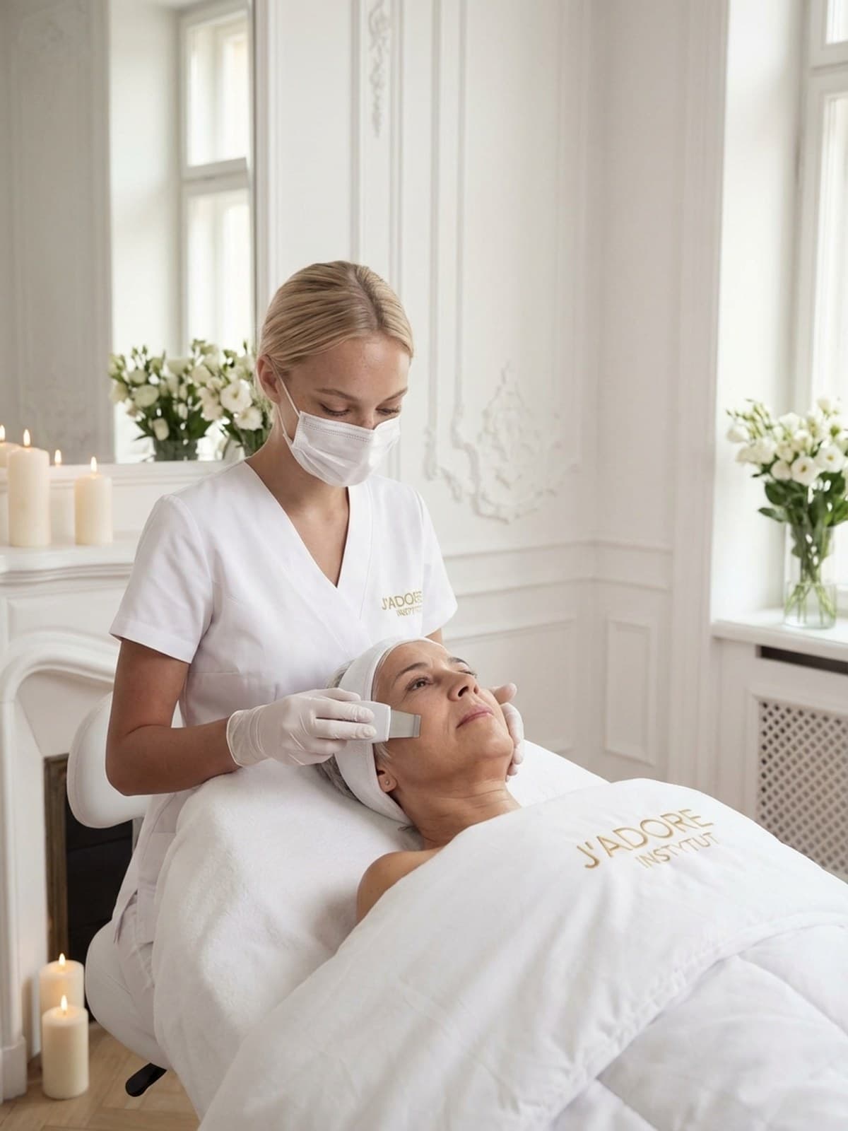 Manual extraction — treatment at J'adore Instytut — Makeup removal and skin assessment