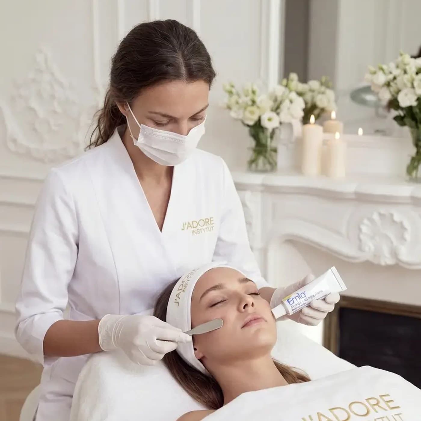 Biomimetic Peptide — treatment at J'adore Instytut — Cleansing and skin preparation