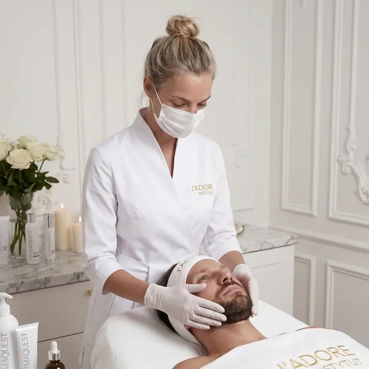 Azelaic Peel (DermaQuest) — treatment at J'adore Instytut — Soothing mask and SPF