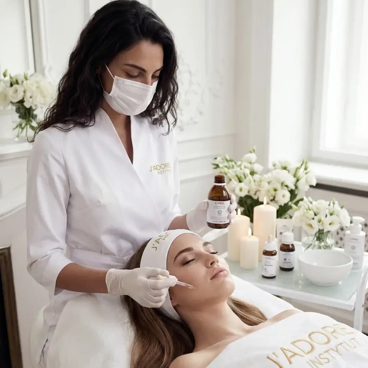 Vitamin C Peel — treatment at J'adore Instytut — Cleansing and skin preparation