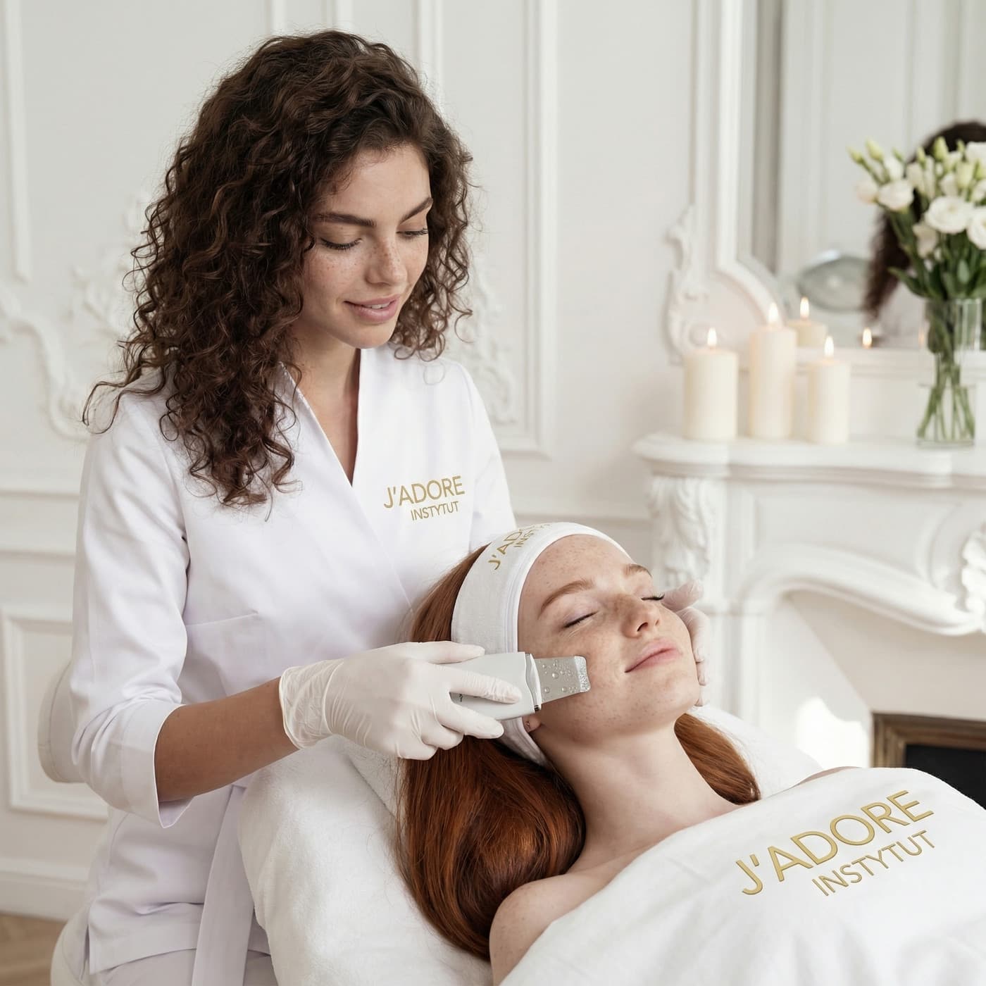 Cavitation peel (mechanical/ultrasound) — treatment at J'adore Instytut — Ultrasonic exfoliation