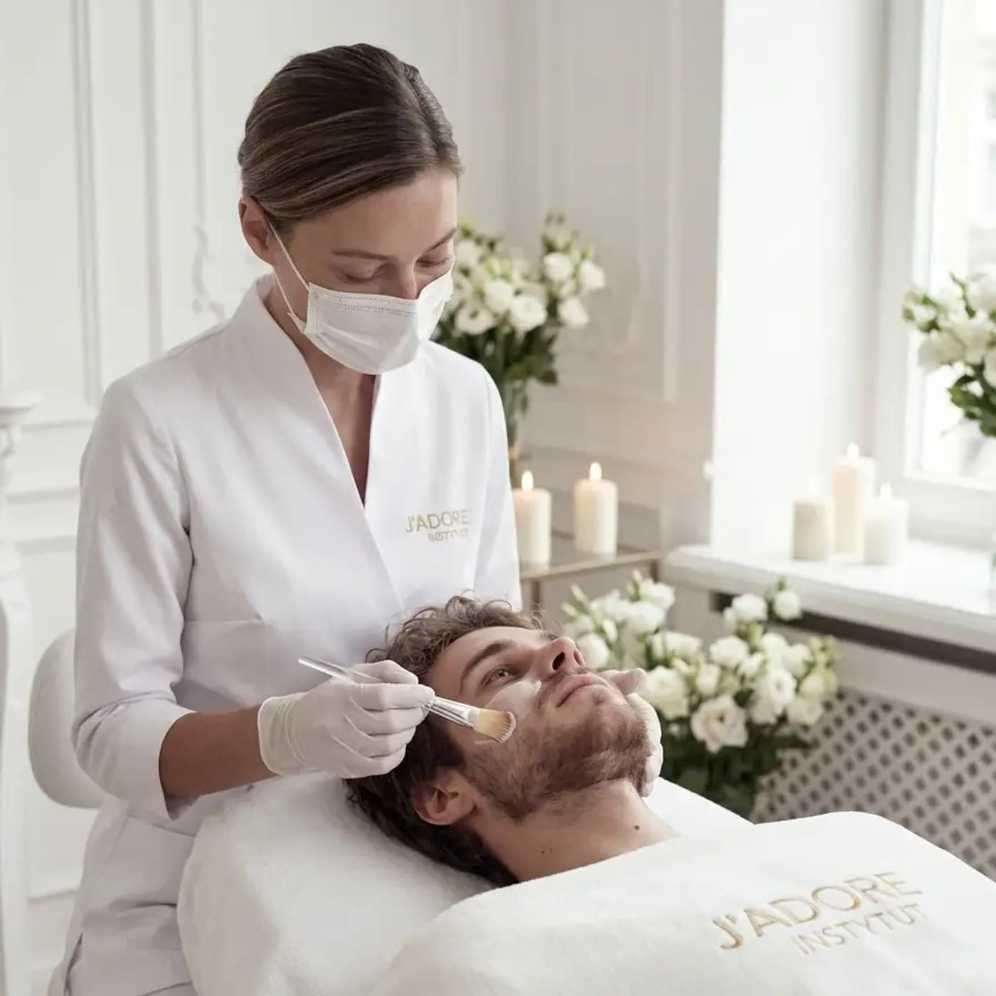 Pyruvic — pyruvic acid — treatment at J'adore Instytut — Soothing mask and SPF