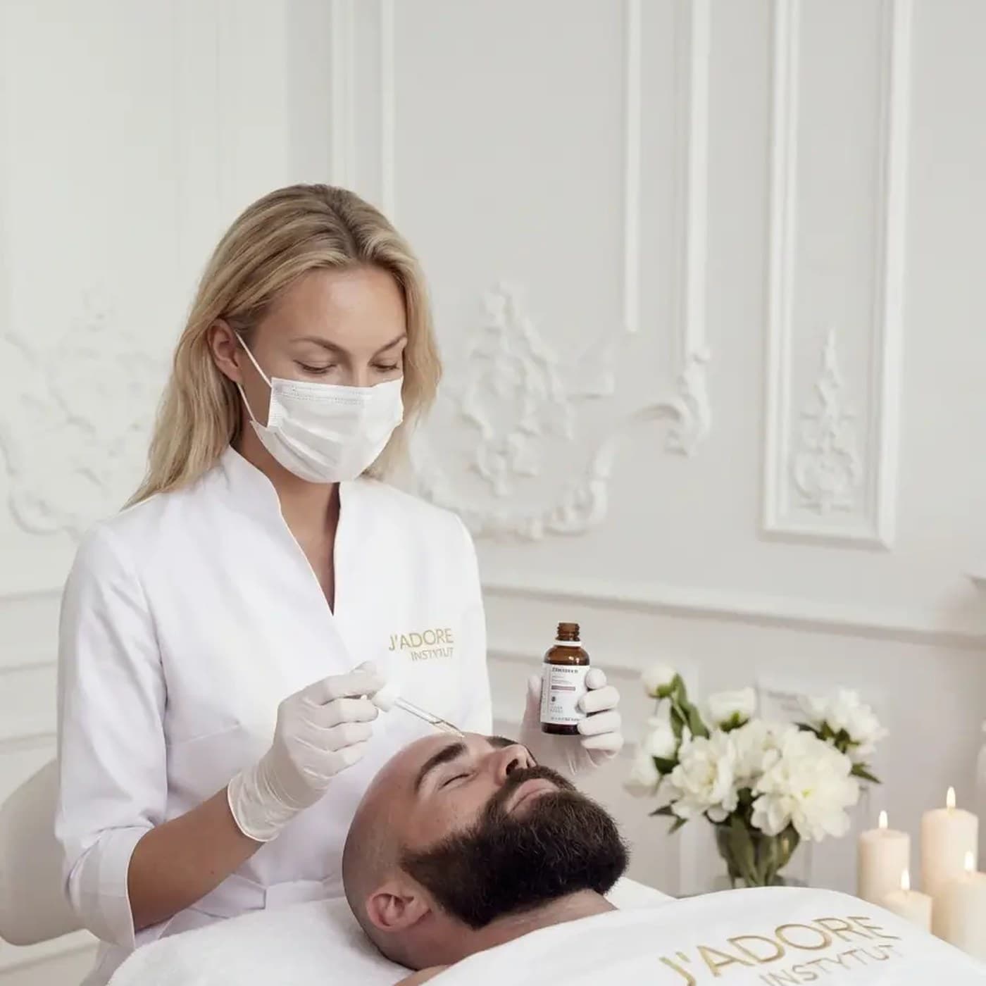 SUCSES — succinic acid — treatment at J'adore Instytut — Peel application