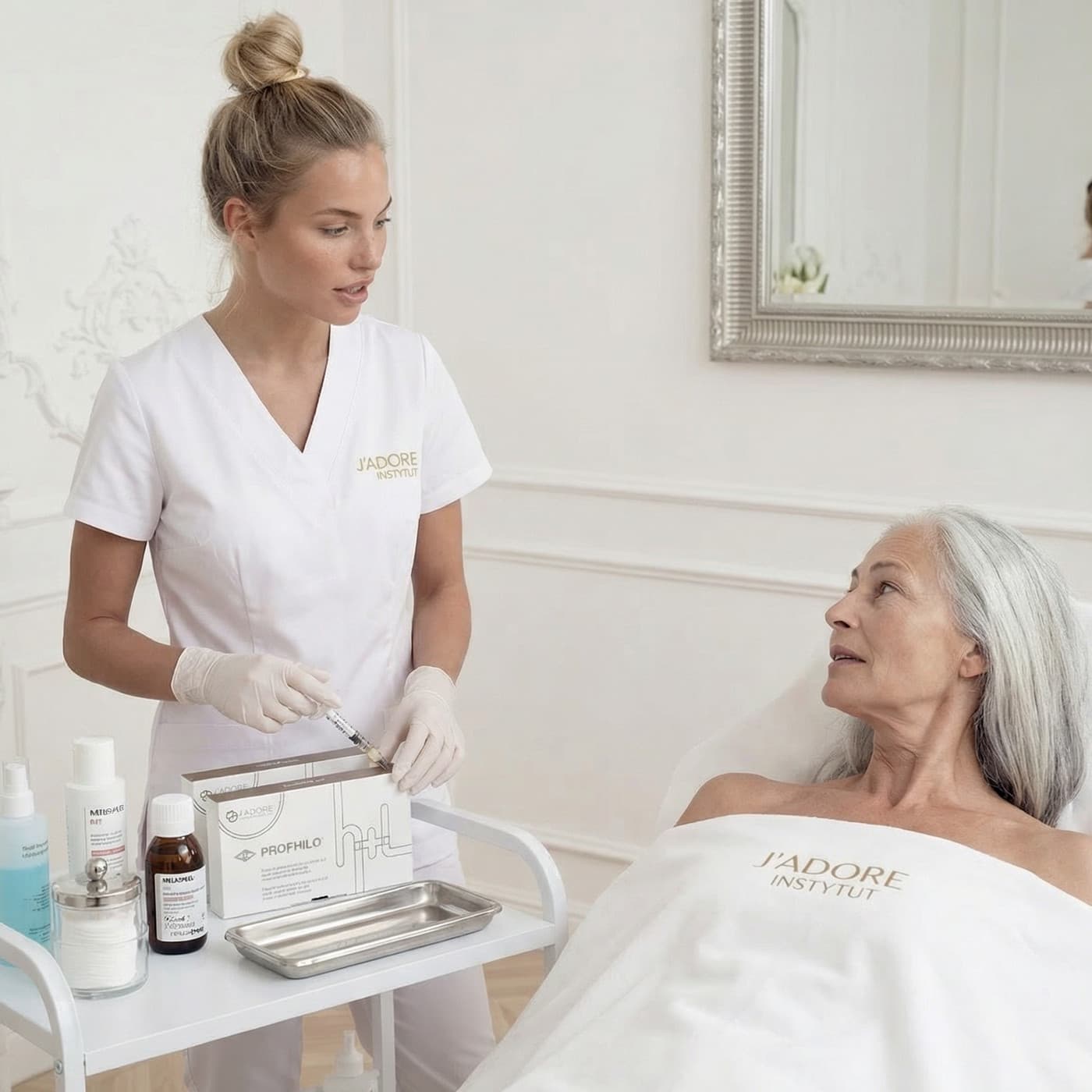 Profhilo — treatment at J'adore Instytut — Preparation