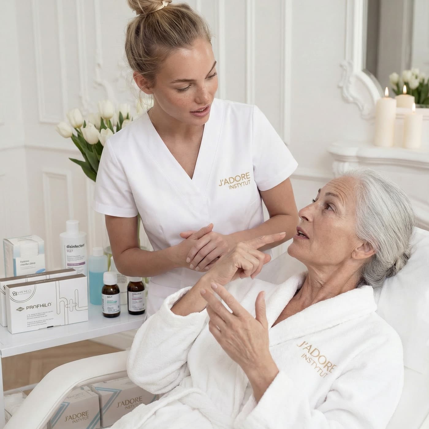 Profhilo — treatment at J'adore Instytut — Second session