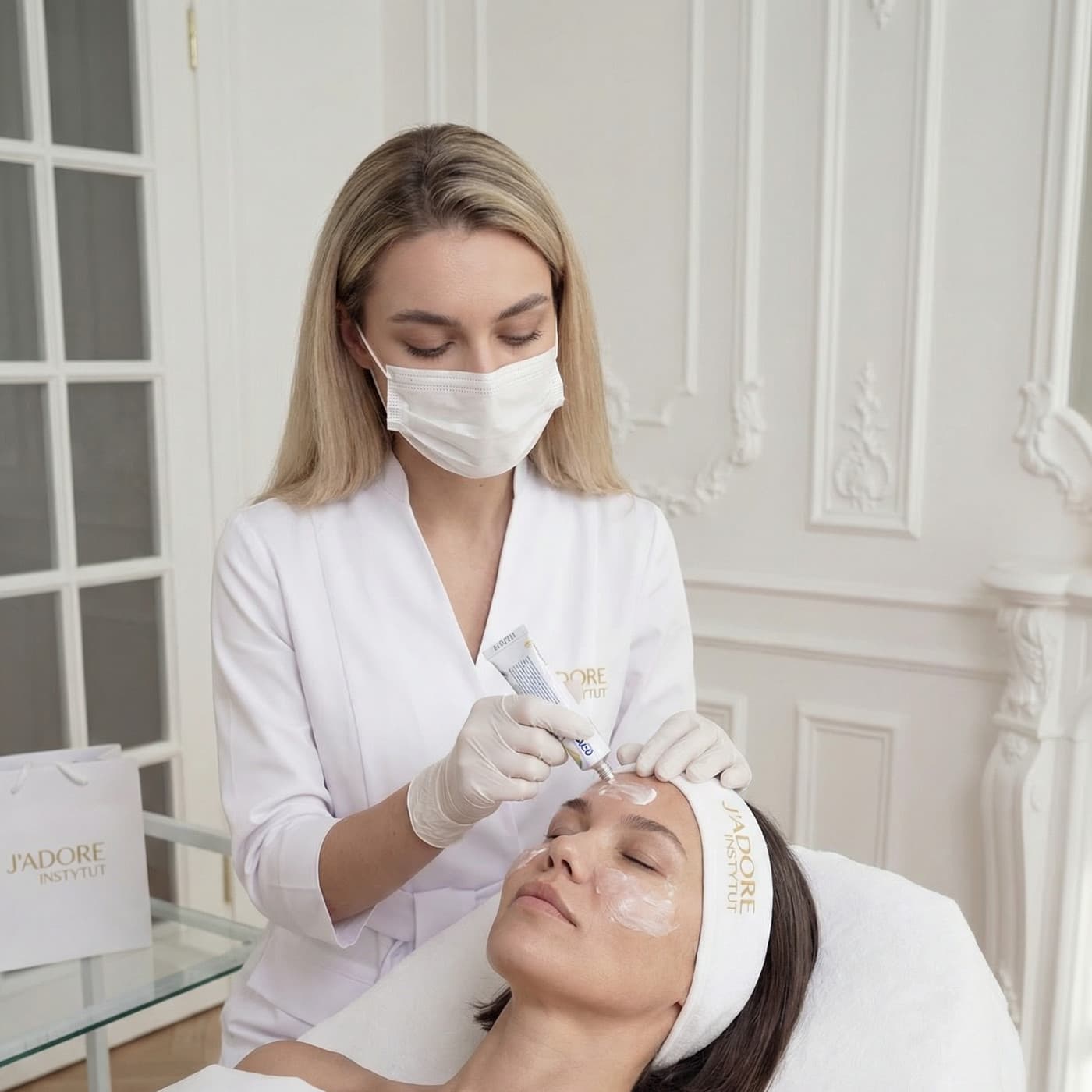 PRP plasma — treatment at J'adore Instytut — Application