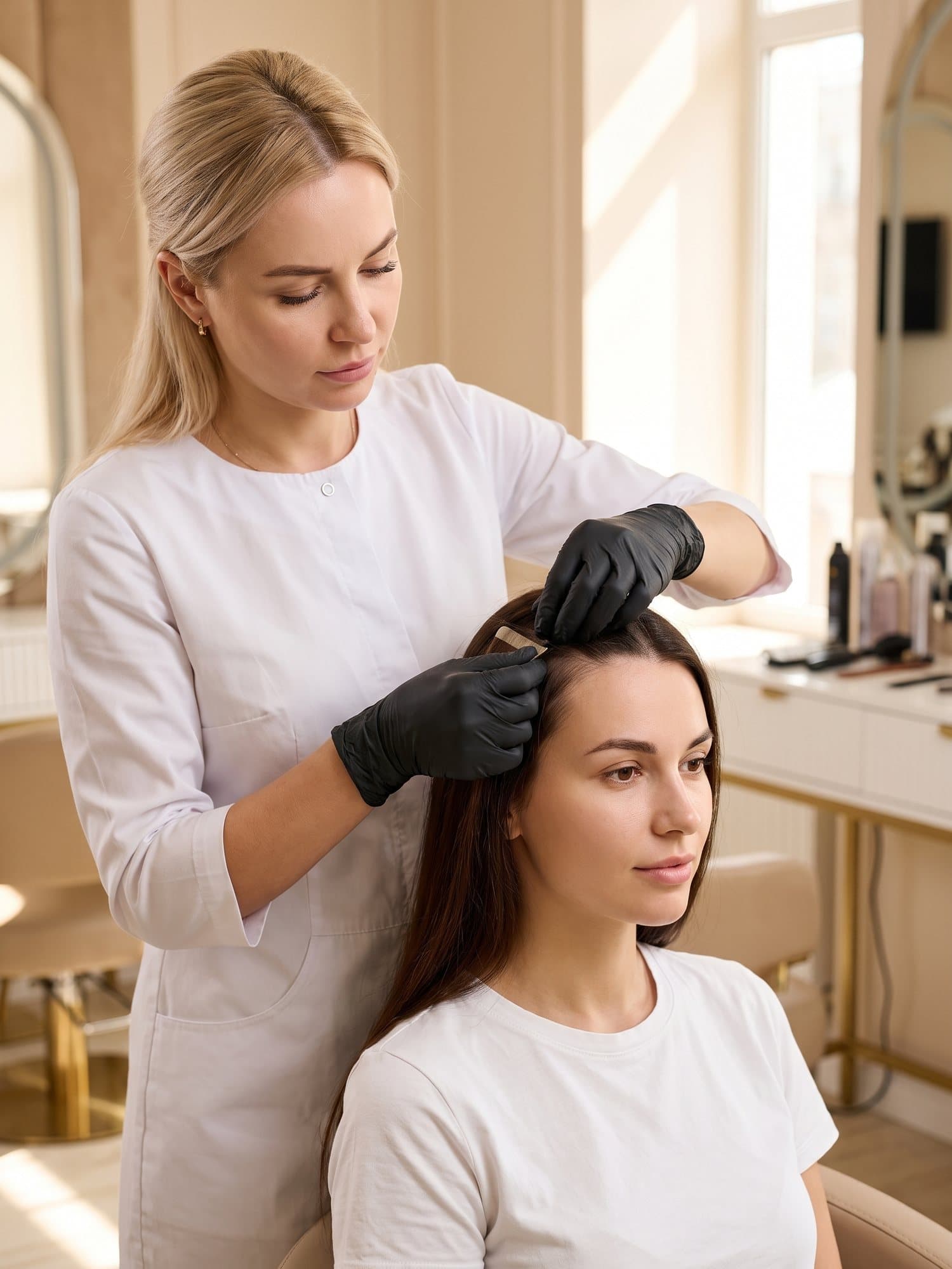 Hairtalk (taśmy) — zabieg w J'adore Instytut — Aplikacja