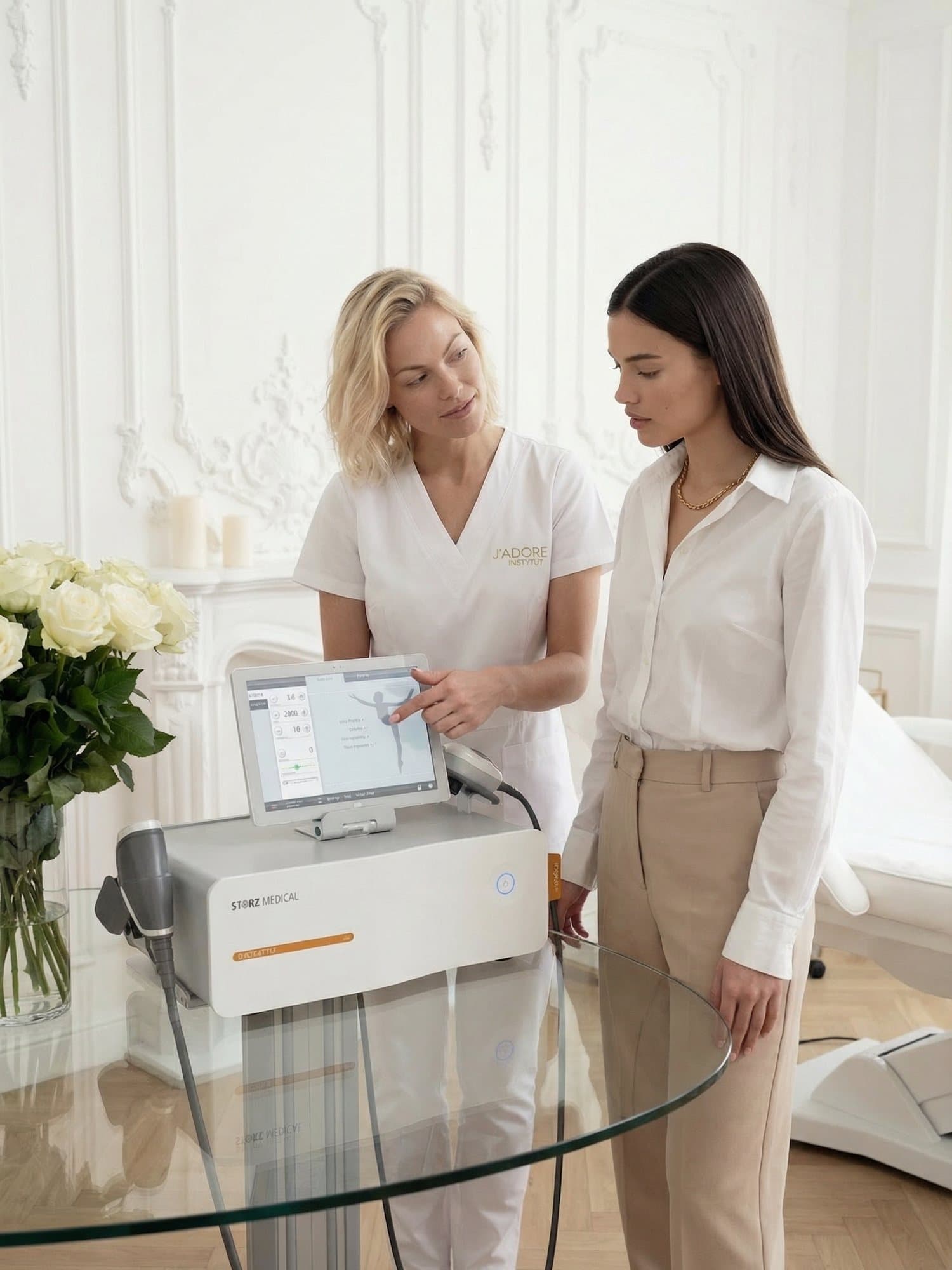 Storz Medical — shockwave therapy (ESWT) — treatment at J'adore Instytut — Consultation with a cosmetologist