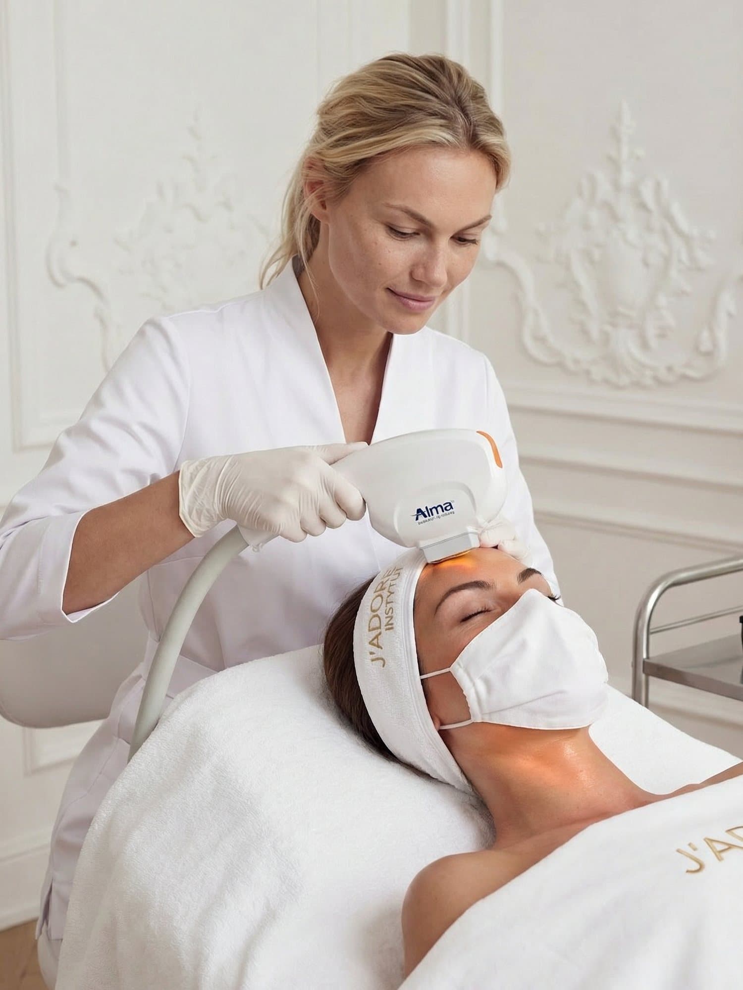NIR thermolifting (Soprano NIR) — treatment at J'adore Instytut — Cleansing the zone