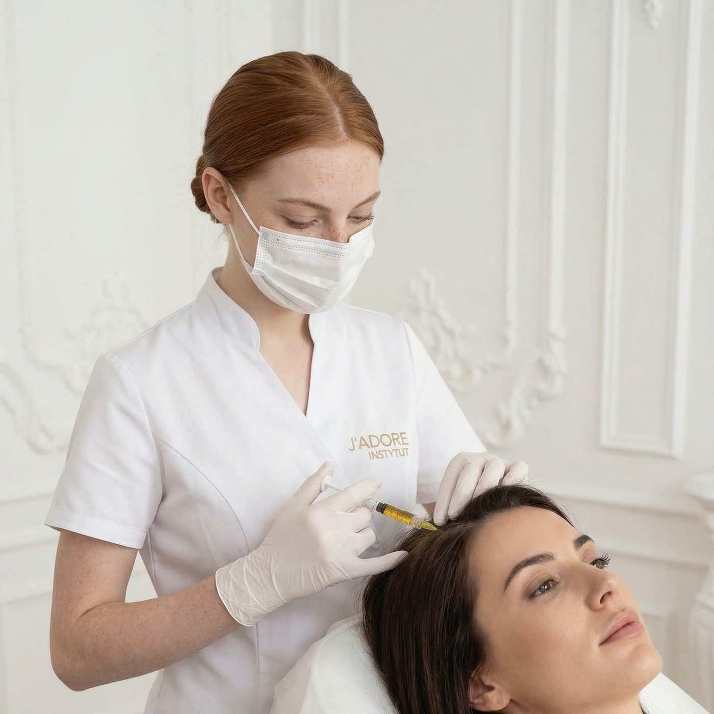 Needle scalp mesotherapy — for her
