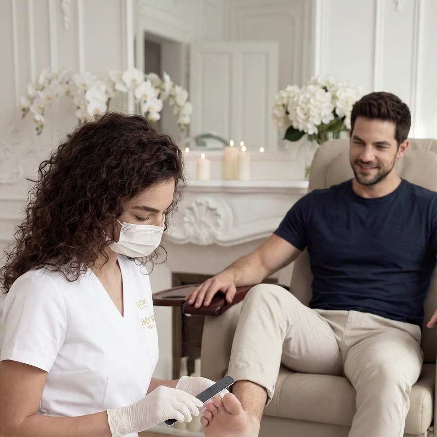 Pedicure — dla niego