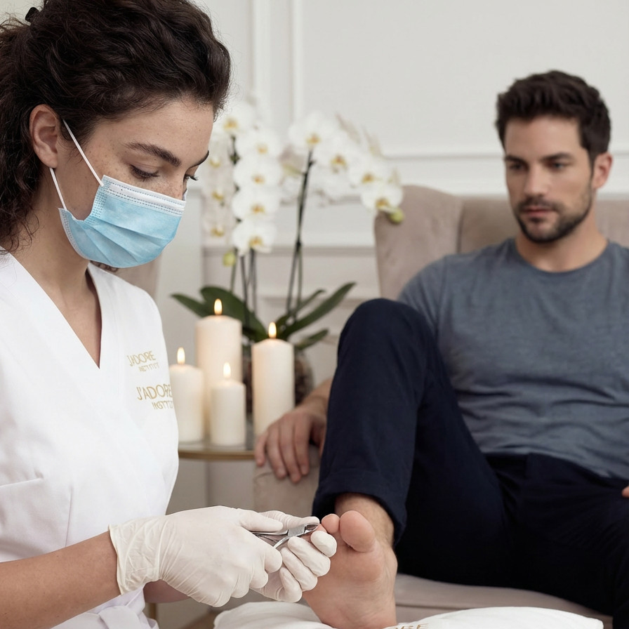 Pedicure — dla niego