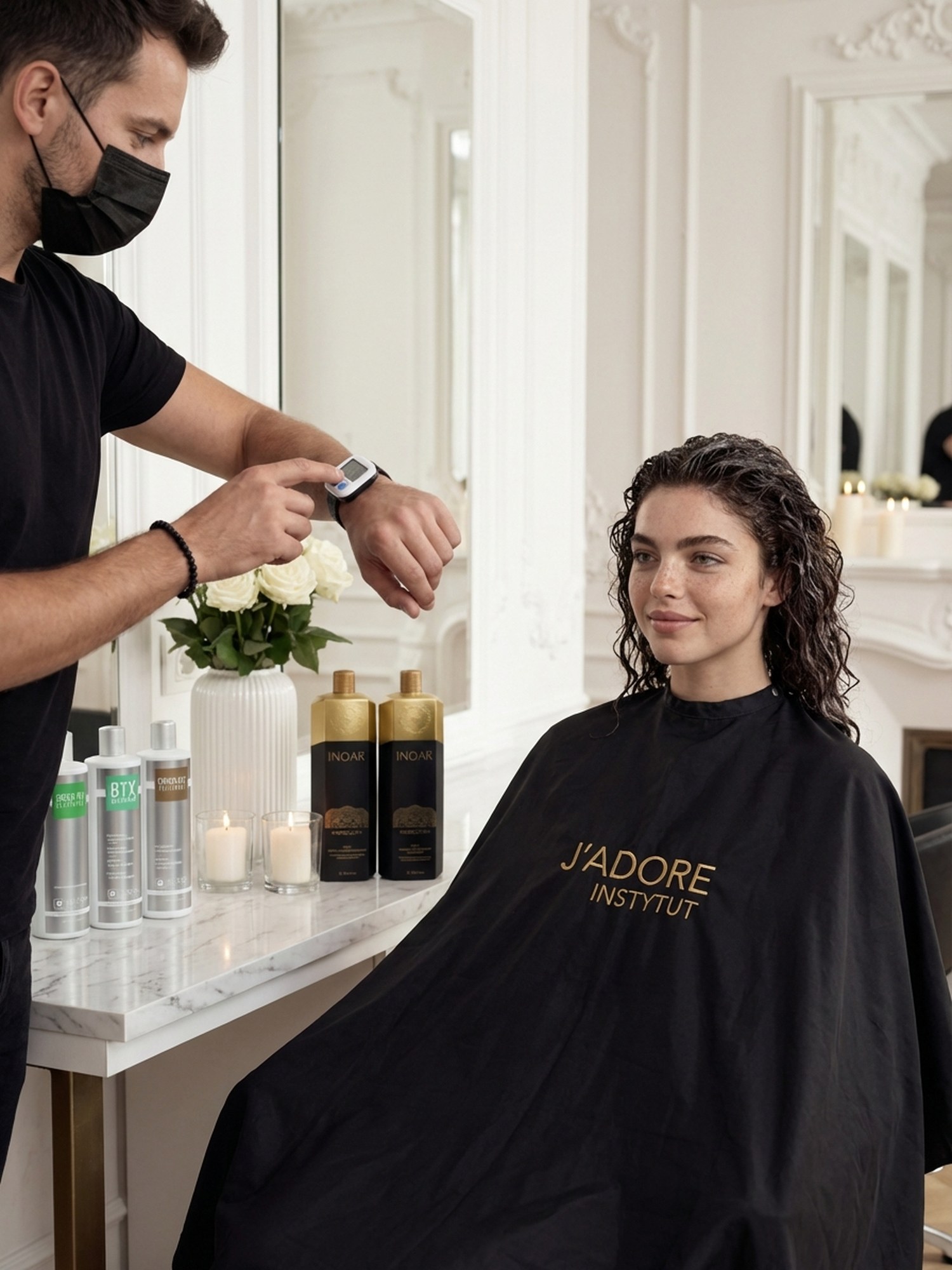 Modelowanie / upięcia okolicznościowe — zabieg w J'adore Instytut — preparat